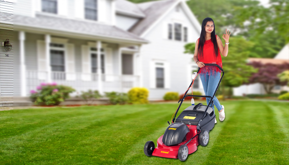 KISHAN Electric Lawn Mower